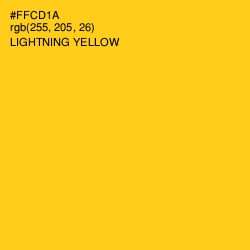 #FFCD1A - Lightning Yellow Color Image
